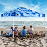 Easy Setup Straight Leg 10x10 Pop Up Canopy Tent Graphix Top w/ 100 sqft of Shade - Eagle Peak Custom Canopy Tent