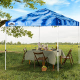 Easy Setup Straight Leg 10x10 Pop Up Canopy Tent Graphix Top w/ 100 sqft of Shade - Eagle Peak Custom Canopy Tent