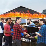 Easy Setup Straight Leg 10x10 Pop Up Canopy Tent Graphix Top w/ 100 sqft of Shade - Eagle Peak Custom Canopy Tent