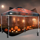 Easy Setup Straight Leg 10x10 Pop Up Canopy Tent Graphix Top w/ 100 sqft of Shade - Eagle Peak Custom Canopy Tent