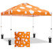 Easy Setup Straight Leg 10x10 Pop Up Canopy Tent Graphix Top w/ 100 sqft of Shade - Eagle Peak Custom Canopy Tent