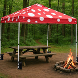 Easy Setup Straight Leg 10x10 Pop Up Canopy Tent Graphix Top w/ 100 sqft of Shade - Eagle Peak Custom Canopy Tent