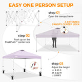 Easy Setup Straight Leg 10x10 Pop Up Canopy Tent w/ 100 sqft of Shade - Eagle Peak®