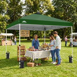 Easy Setup Straight Leg 10x10 Pop Up Canopy Tent w/ 100 sqft of Shade - Eagle Peak®