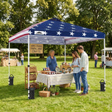 Easy Setup Straight Leg 10x10 Pop Up Canopy Tent w/ 100 sqft of Shade - Eagle Peak®