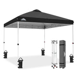Easy Setup Straight Leg 10x10 Pop Up Canopy Tent w/ 100 sqft of Shade - Eagle Peak®