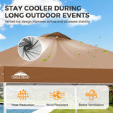 Easy Setup Straight Leg 10x10 Pop Up Canopy Tent w/ 100 sqft of Shade - Eagle Peak®