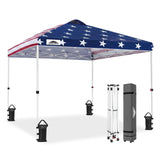 Easy Setup Straight Leg 10x10 Pop Up Canopy Tent w/ 100 sqft of Shade - Eagle Peak®