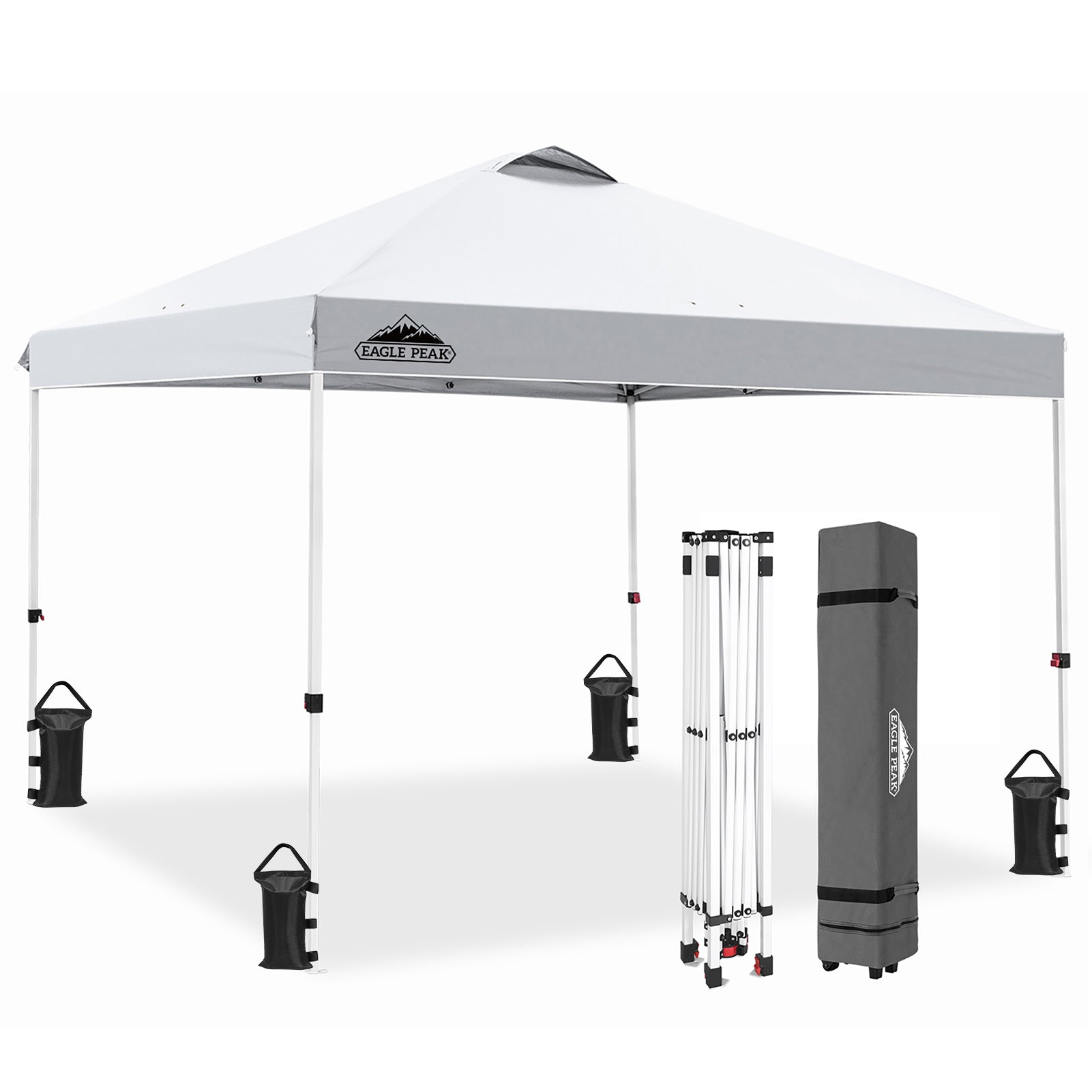 Easy Setup Straight Leg 10x10 Pop Up Canopy Tent