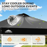 Easy Setup Straight Leg 10x10 Pop Up Canopy Tent w/ 100 sqft of Shade - Eagle Peak®