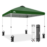 Easy Setup Straight Leg 10x10 Pop Up Canopy Tent w/ 100 sqft of Shade - Eagle Peak®