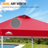 Easy Setup Straight Leg 10x10 Pop Up Canopy Tent w/ 100 sqft of Shade - Eagle Peak Custom Canopy Tent