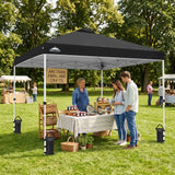 Easy Setup Straight Leg 10x10 Pop Up Canopy Tent w/ 100 sqft of Shade - Eagle Peak®