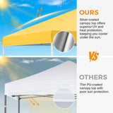 Easy Setup Straight Leg 10x10 Pop Up Canopy Tent w/ 100 sqft of Shade - Eagle Peak®