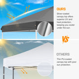 Easy Setup Straight Leg 10x10 Pop Up Canopy Tent w/ 100 sqft of Shade - Eagle Peak Custom Canopy Tent