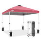 Easy Setup Straight Leg 10x10 Pop Up Canopy Tent w/ 100 sqft of Shade - Eagle Peak®