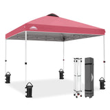Easy Setup Straight Leg 10x10 Pop Up Canopy Tent w/ 100 sqft of Shade - Eagle Peak®