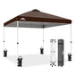 Easy Setup Straight Leg 10x10 Pop Up Canopy Tent w/ 100 sqft of Shade - Eagle Peak®