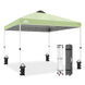 Easy Setup Straight Leg 10x10 Pop Up Canopy Tent w/ 100 sqft of Shade - Eagle Peak®