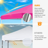 Easy Setup Straight Leg 10x10 Pop Up Canopy Tent w/ 100 sqft of Shade - Eagle Peak Custom Canopy Tent