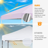 Easy Setup Straight Leg 10x10 Pop Up Canopy Tent w/ 100 sqft of Shade - Eagle Peak Custom Canopy Tent