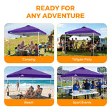Easy Setup Straight Leg 10x10 Pop Up Canopy Tent w/ 100 sqft of Shade - Eagle Peak®