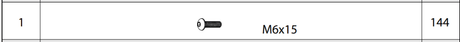 EP-GB01-120MW-Part 1 Screws, M6x15 - Eagle Peak®