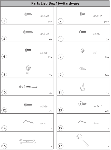EP-SSP15H-Hardware Kit - Eagle Peak®