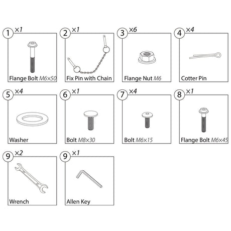 EP - SV01 - Hardware Kit - Eagle Peak Custom Canopy Tent