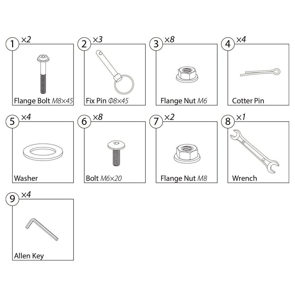 EP - SV02 - Hardware Kit - Eagle Peak Custom Canopy Tent