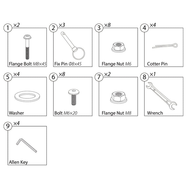 EP - SV02 - Hardware Kit - Eagle Peak Custom Canopy Tent