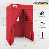 Flat Top 4x4 Pop - up Canopy Changing Room - Eagle Peak Custom Canopy Tent