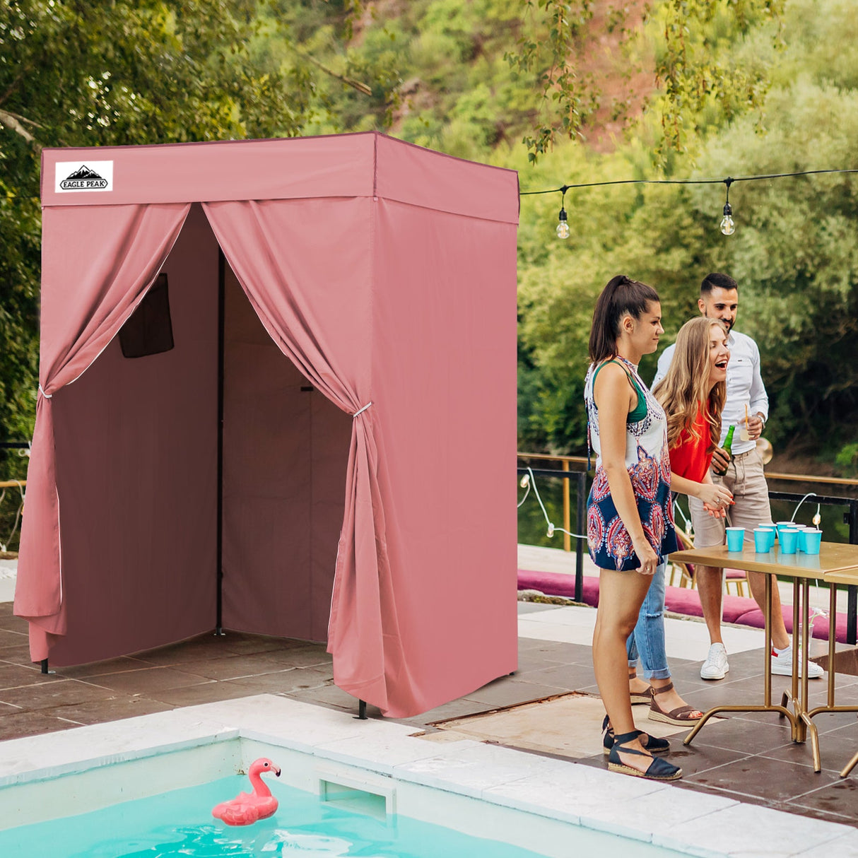 Flex Compact 5x5 Pop - up Canopy Changing Room - Eagle Peak Custom Canopy Tent
