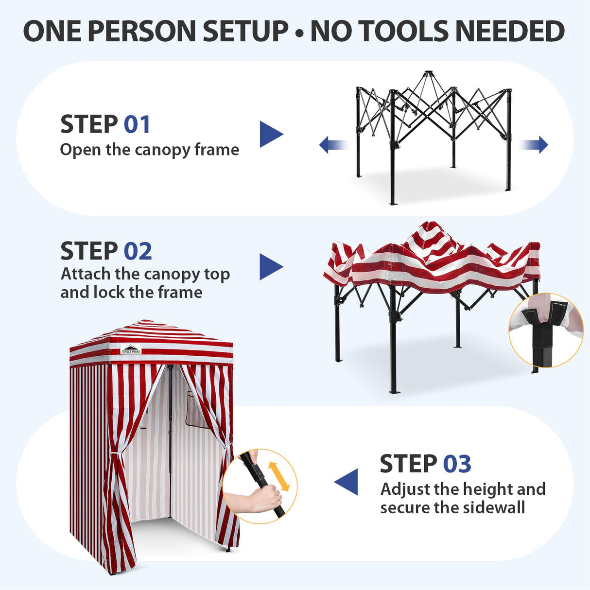 Flex Ultra Compact 4x4 Pop Up Changing Room Canopy - Eagle Peak®