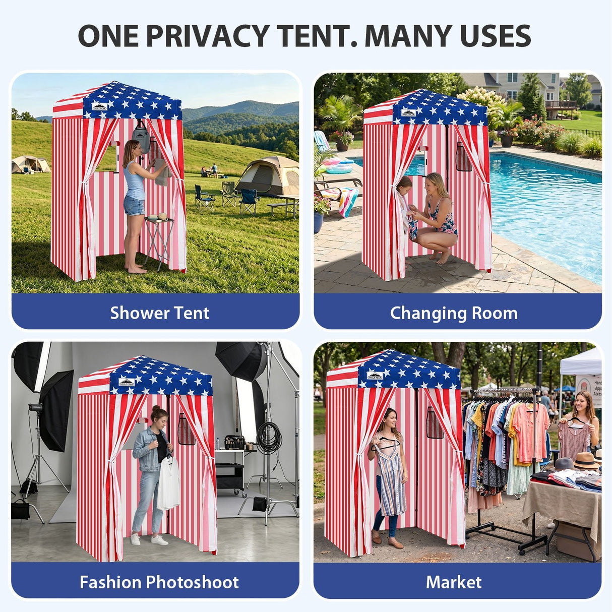 Flex Ultra Compact 4x4 Pop Up Changing Room Canopy - Eagle Peak®