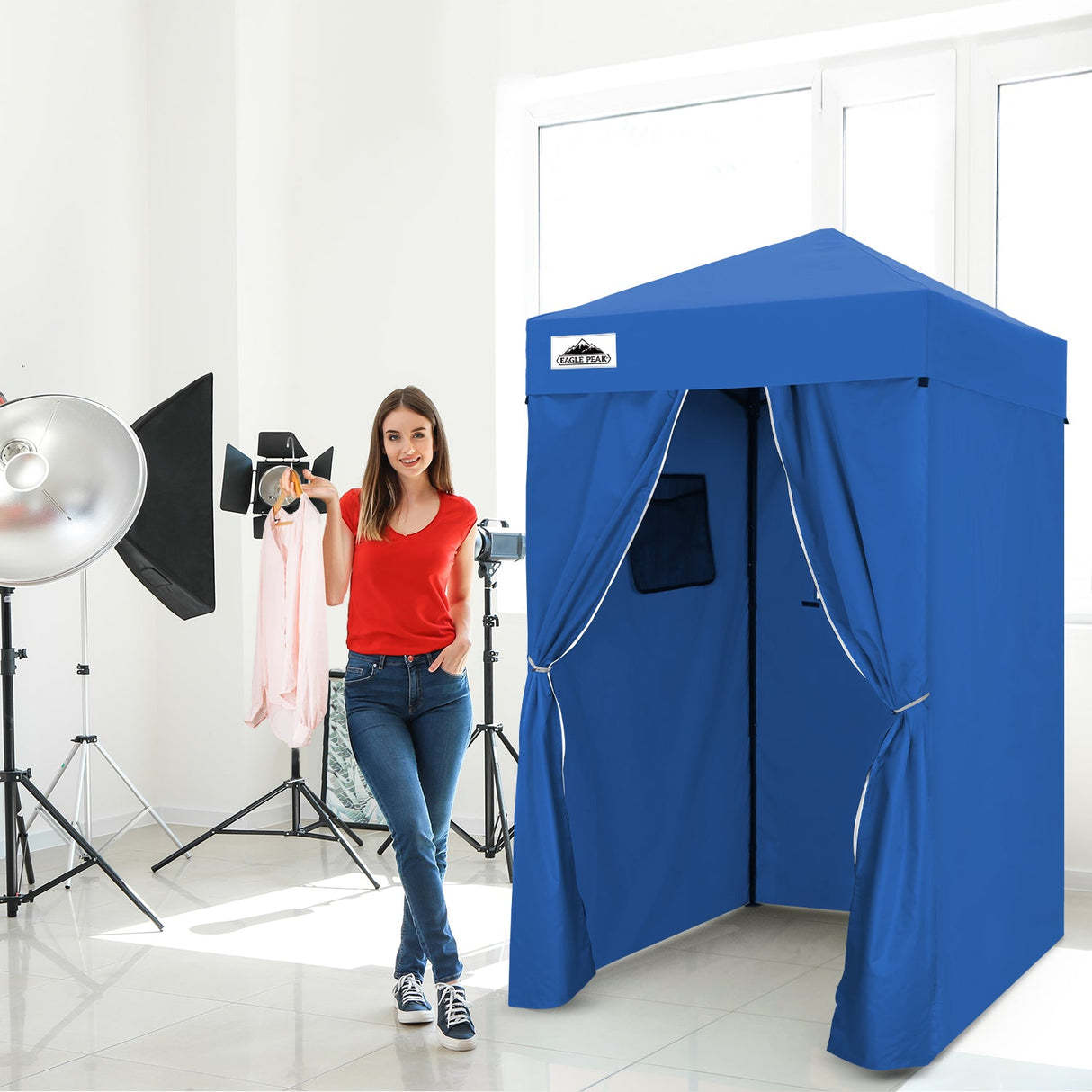 Flex Ultra Compact 4x4 Pop Up Changing Room Canopy - Eagle Peak Custom Canopy Tent
