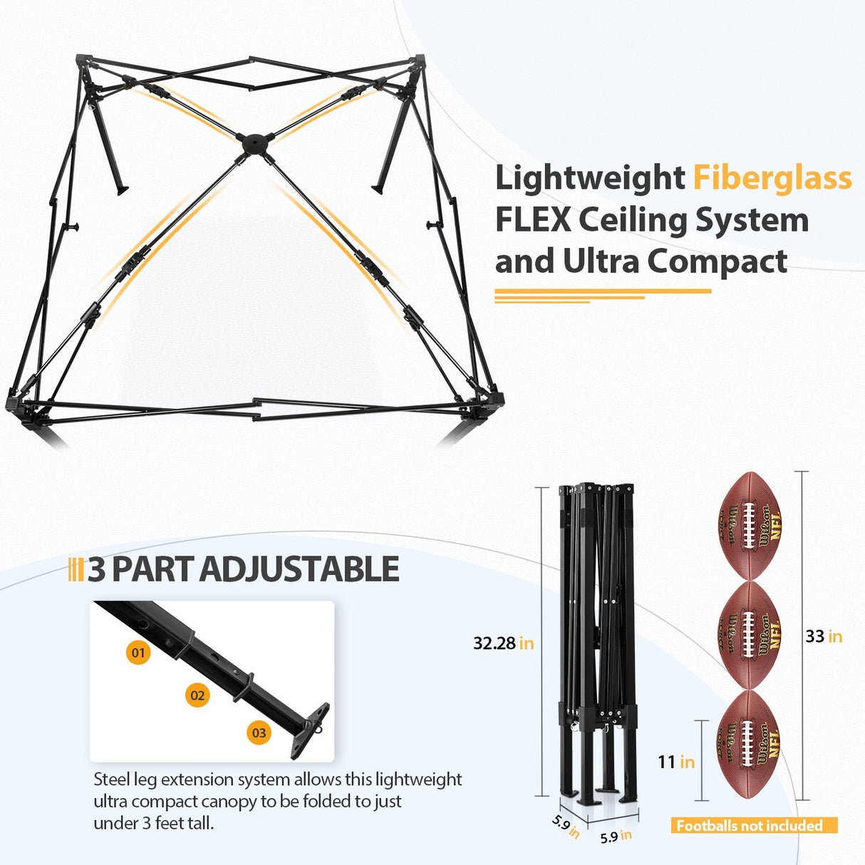 Flex Ultra Compact 4x4 Pop Up Changing Room Canopy - Eagle Peak Custom Canopy Tent