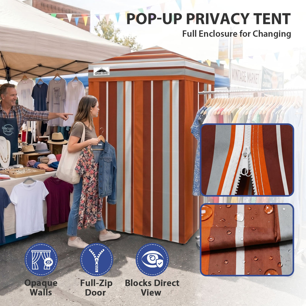 Flex Ultra Compact 4x4 Pop Up Changing Room Canopy - Eagle Peak®