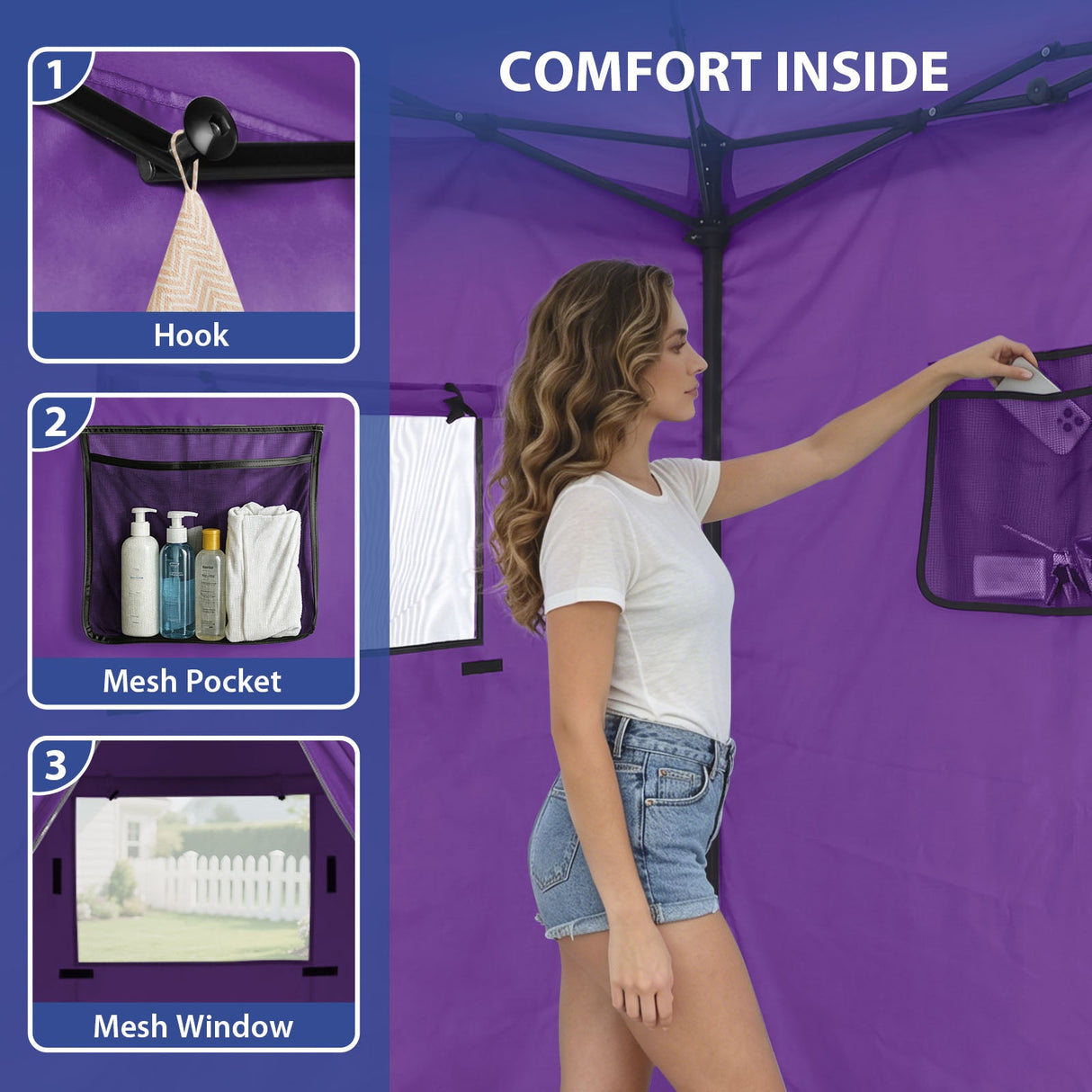Flex Ultra Compact 4x4 Pop Up Changing Room Canopy - Eagle Peak®