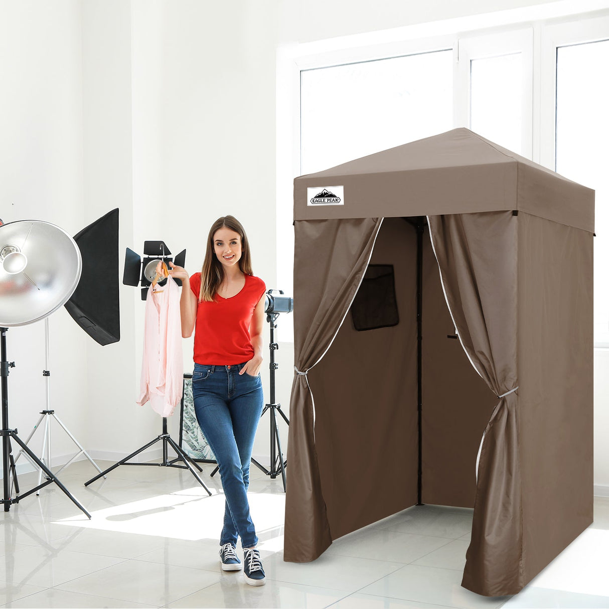 Flex Ultra Compact 4x4 Pop Up Changing Room Canopy - Eagle Peak Custom Canopy Tent