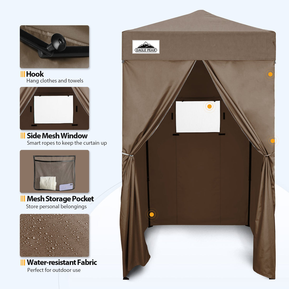 Flex Ultra Compact 4x4 Pop Up Changing Room Canopy - Eagle Peak Custom Canopy Tent