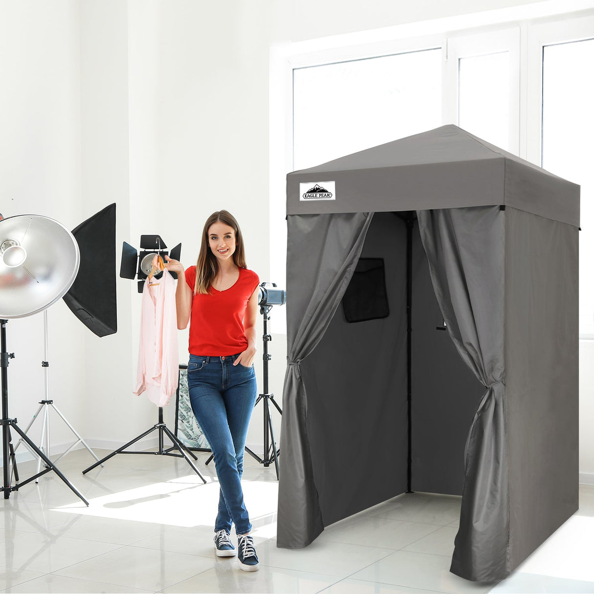 Flex Ultra Compact 4x4 Pop Up Changing Room Canopy - Eagle Peak Custom Canopy Tent