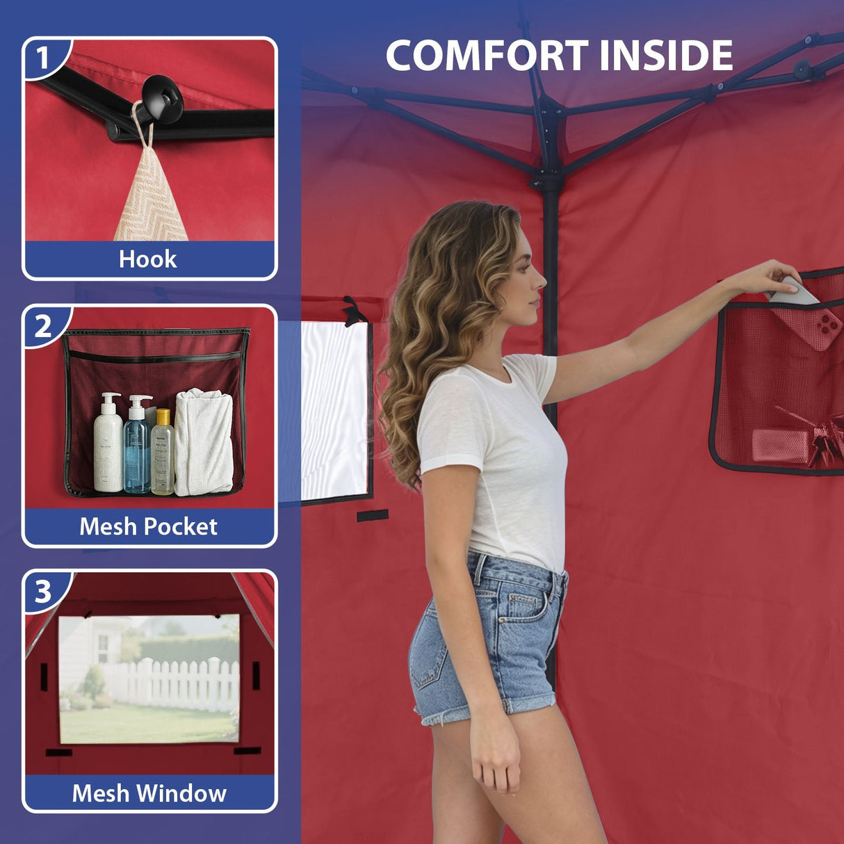 Flex Ultra Compact 4x4 Pop Up Changing Room Canopy - Eagle Peak®