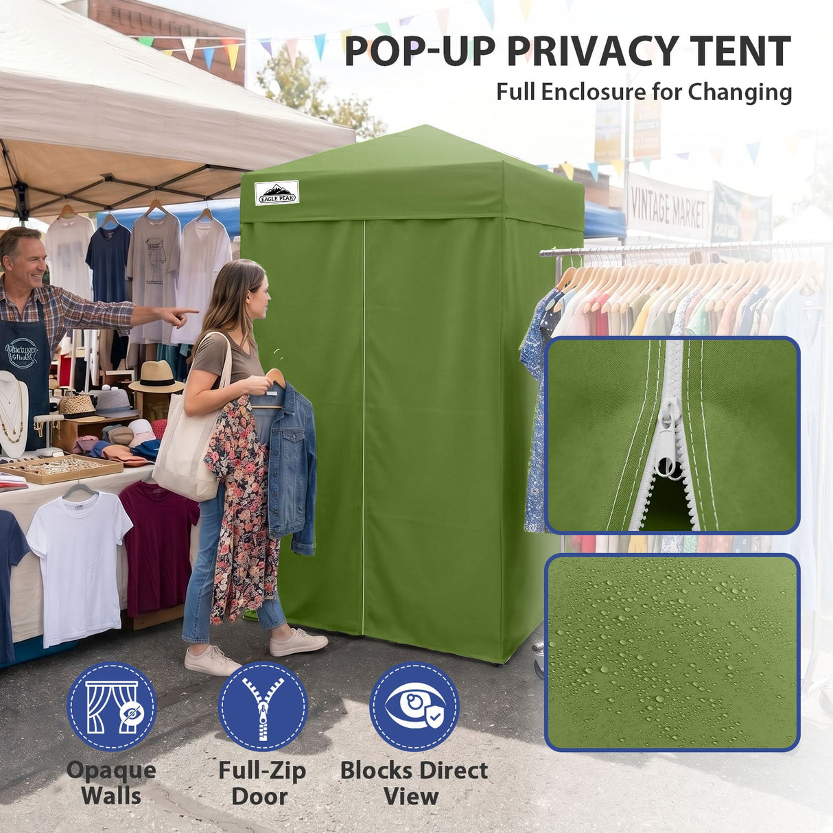 Flex Ultra Compact 4x4 Pop Up Changing Room Canopy - Eagle Peak®