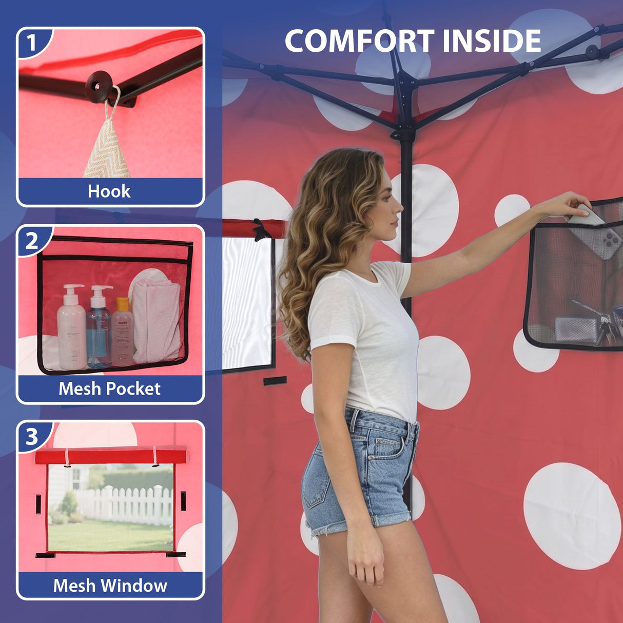 Flex Ultra Compact 4x4 Pop Up Changing Room Canopy - Eagle Peak®