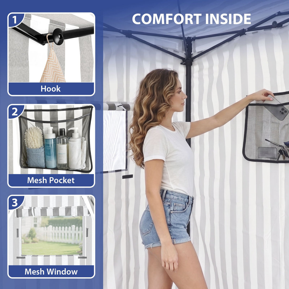 Flex Ultra Compact 4x4 Pop Up Changing Room Canopy - Eagle Peak®
