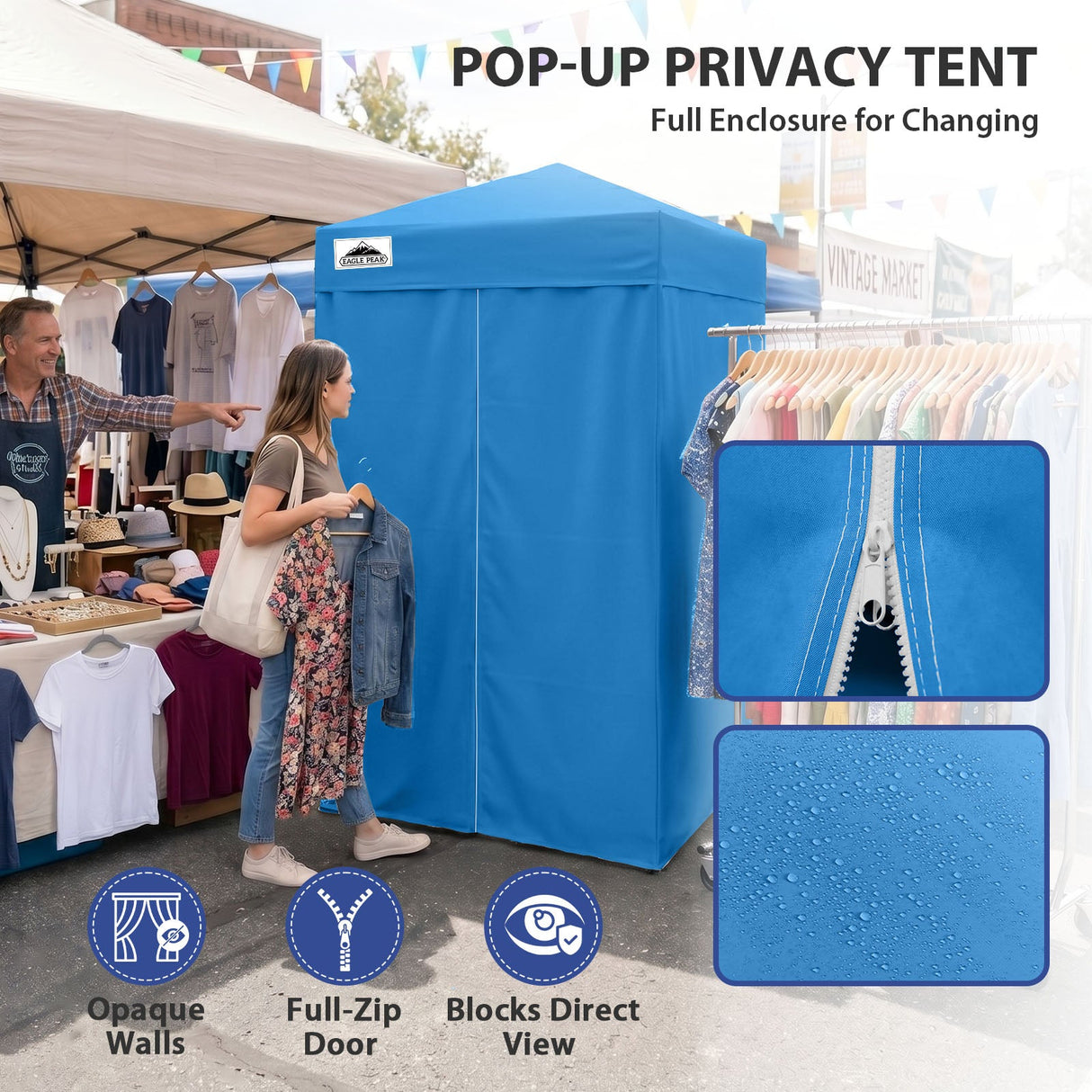 Flex Ultra Compact 4x4 Pop Up Changing Room Canopy - Eagle Peak®