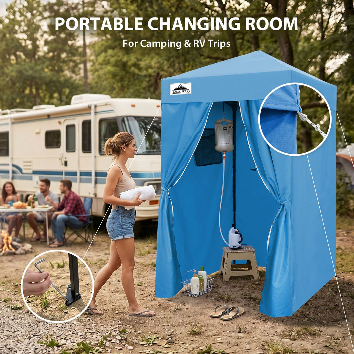 Flex Ultra Compact 4x4 Pop Up Changing Room Canopy - Eagle Peak®