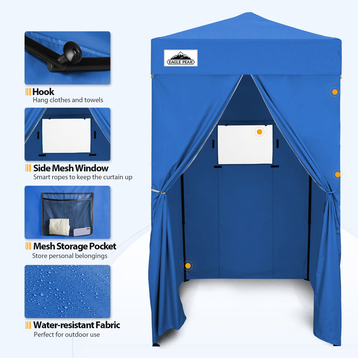 Flex Ultra Compact 4x4 Pop Up Changing Room Canopy - Eagle Peak Custom Canopy Tent