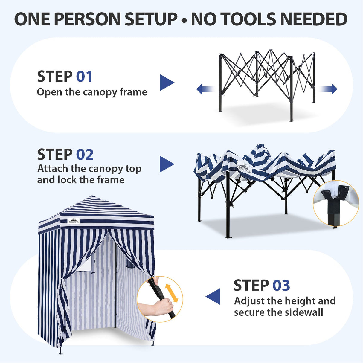 Flex Ultra Compact 5x5 Pop-up Canopy - Eagle Peak®